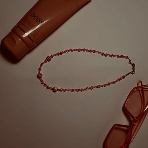 Lănțișor roșu din mărgele